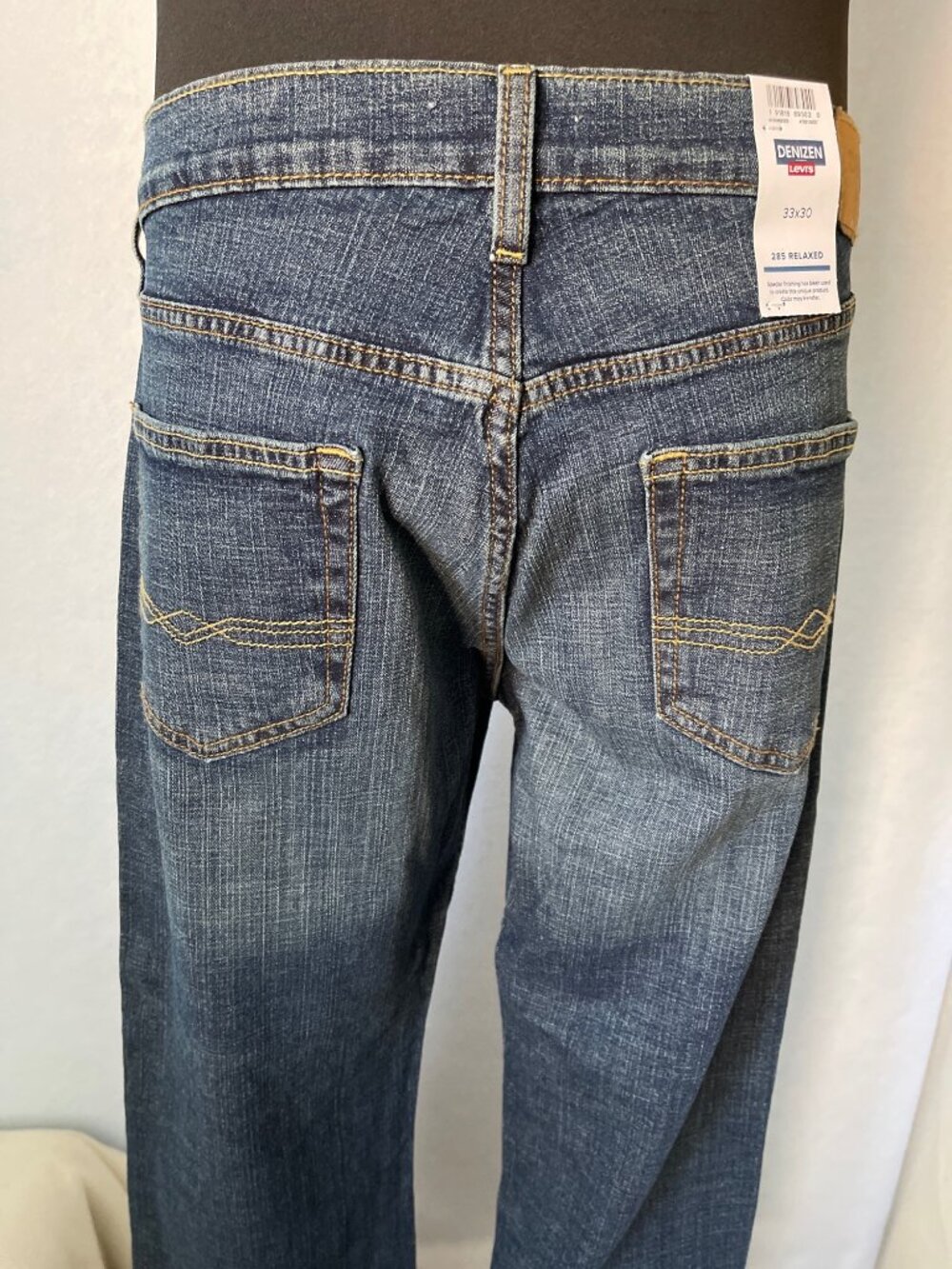 Denizen from Levi’s Dark Wash 285 Relaxed Fit Jeans 42X30 NWT - Picture 6 of 11